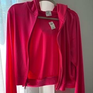 Aerie Pink Zip-Up Hoodie